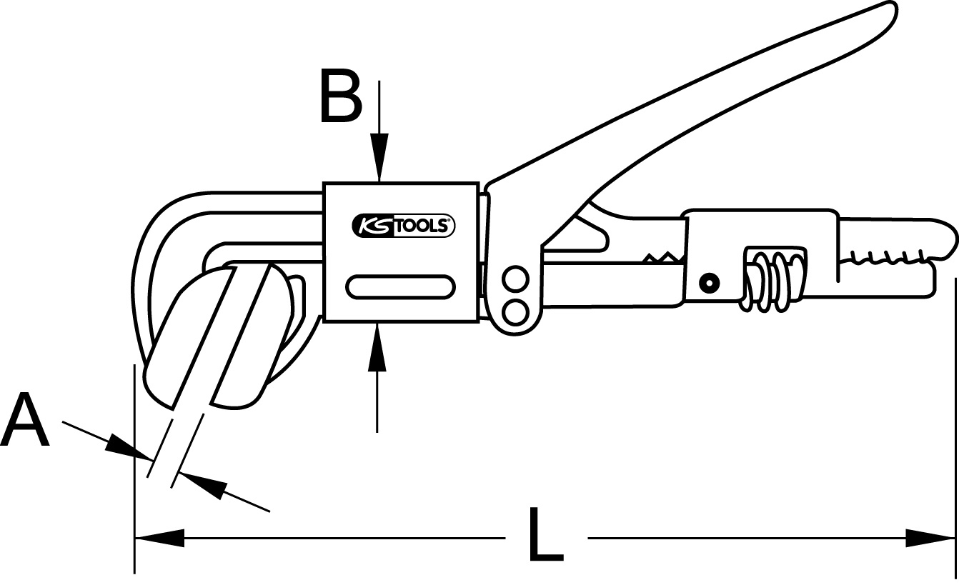 KS Tools Ersatzschonbacken, Kunststoff, Paar für 116.1002