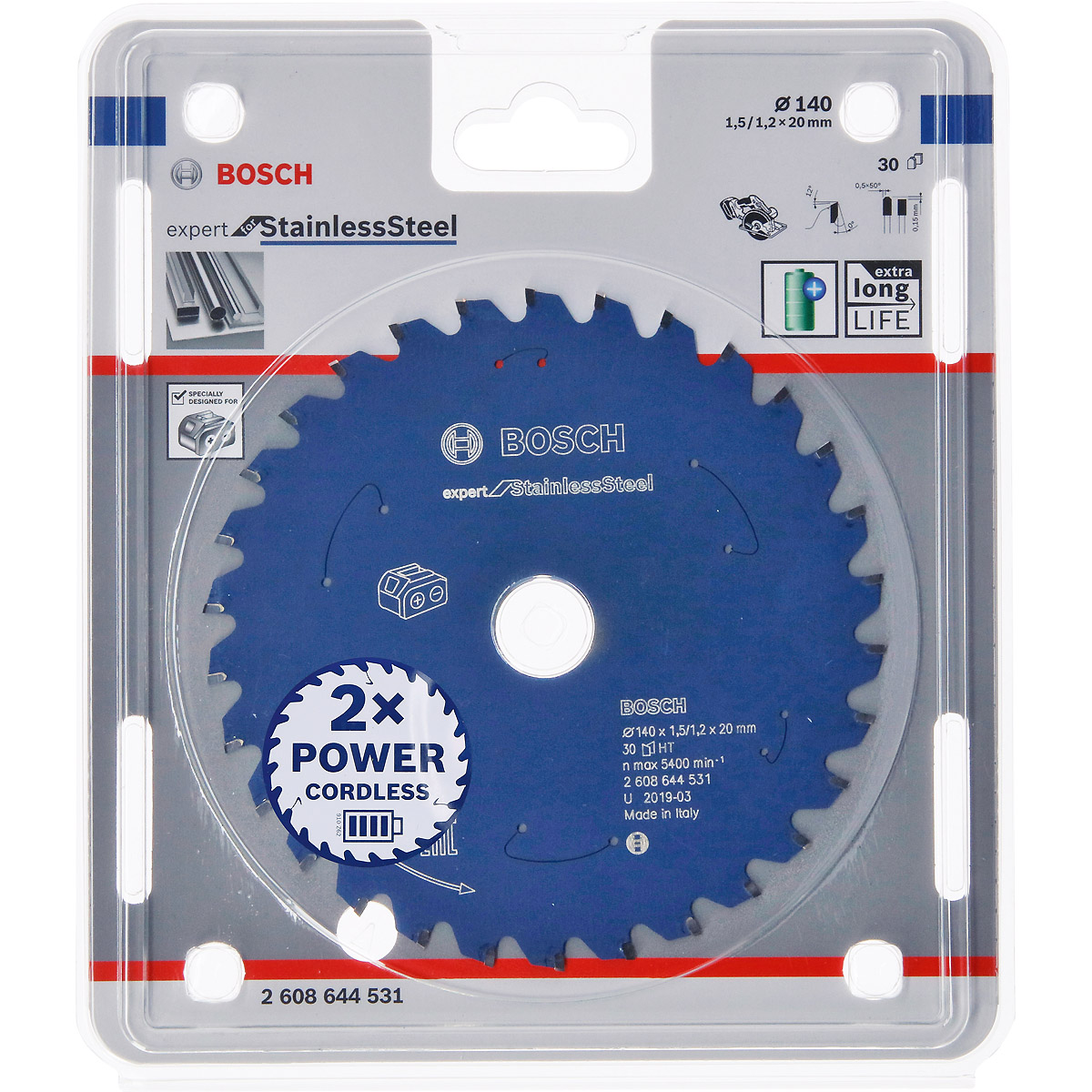 Bosch Akku-Kreissägeblatt Expert for Stainless Steel