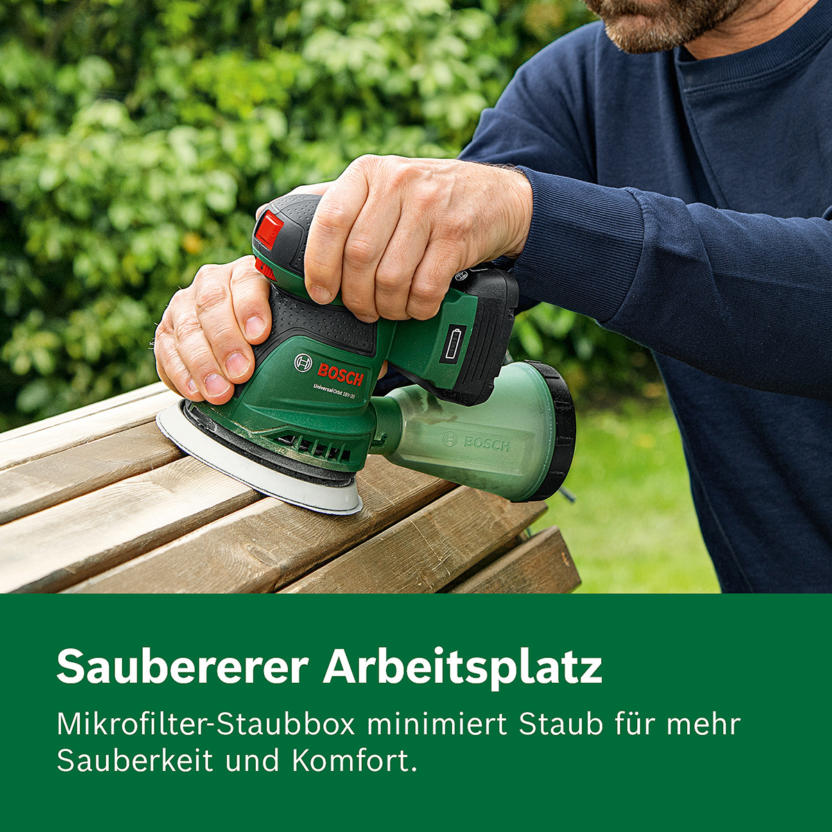 Bosch Akku-Exzenterschleifer UniversalOrbit 18V-20
