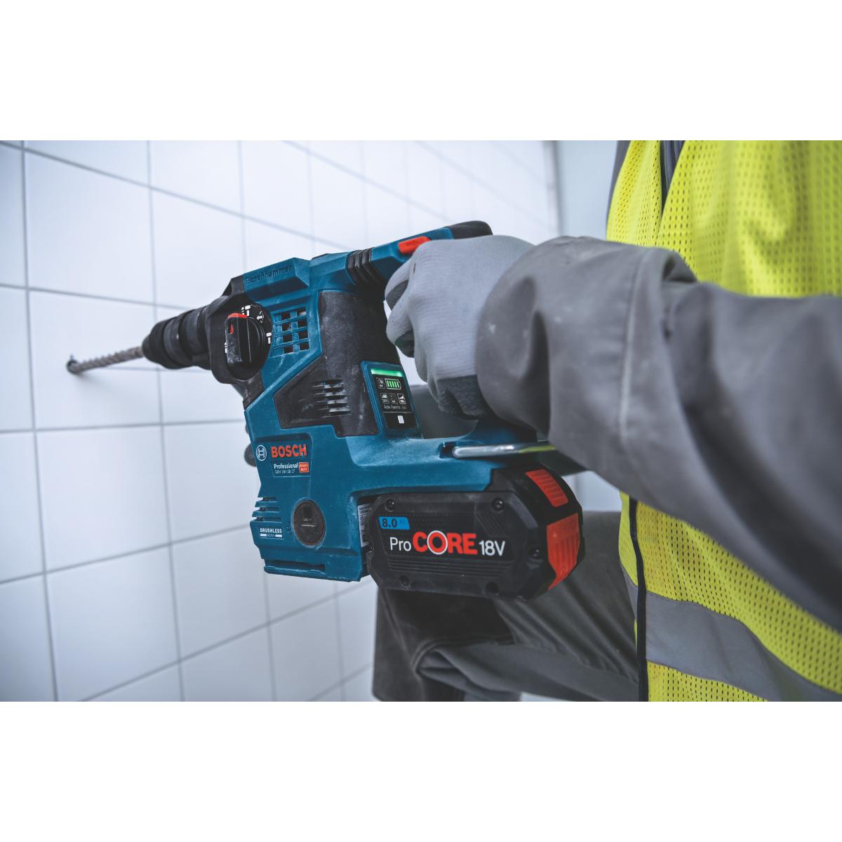 Bosch Akku-Bohrhammer mit SDS plus GBH 18V-28 CF,  L-BOXX 238, L-BOXX-Einlage, solo (L)
