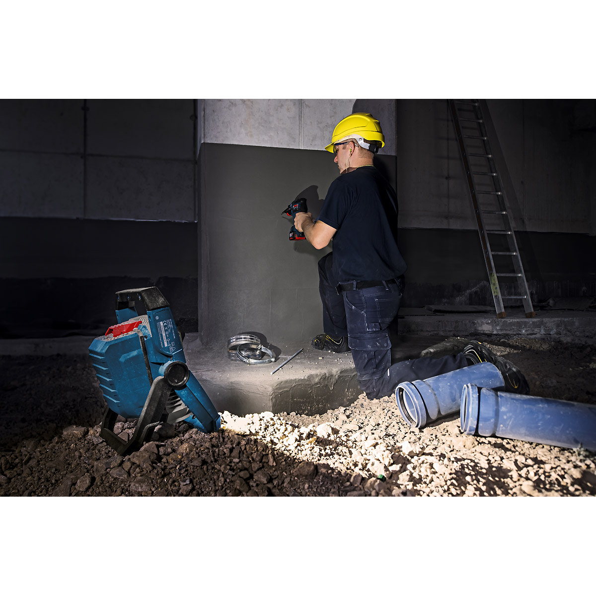 Bosch Akku-Bauleuchte GLI 18V