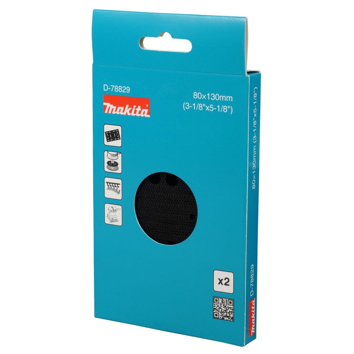 Makita Schleiftellerschutz 80 x 130 mm, Klett, 2 Stück