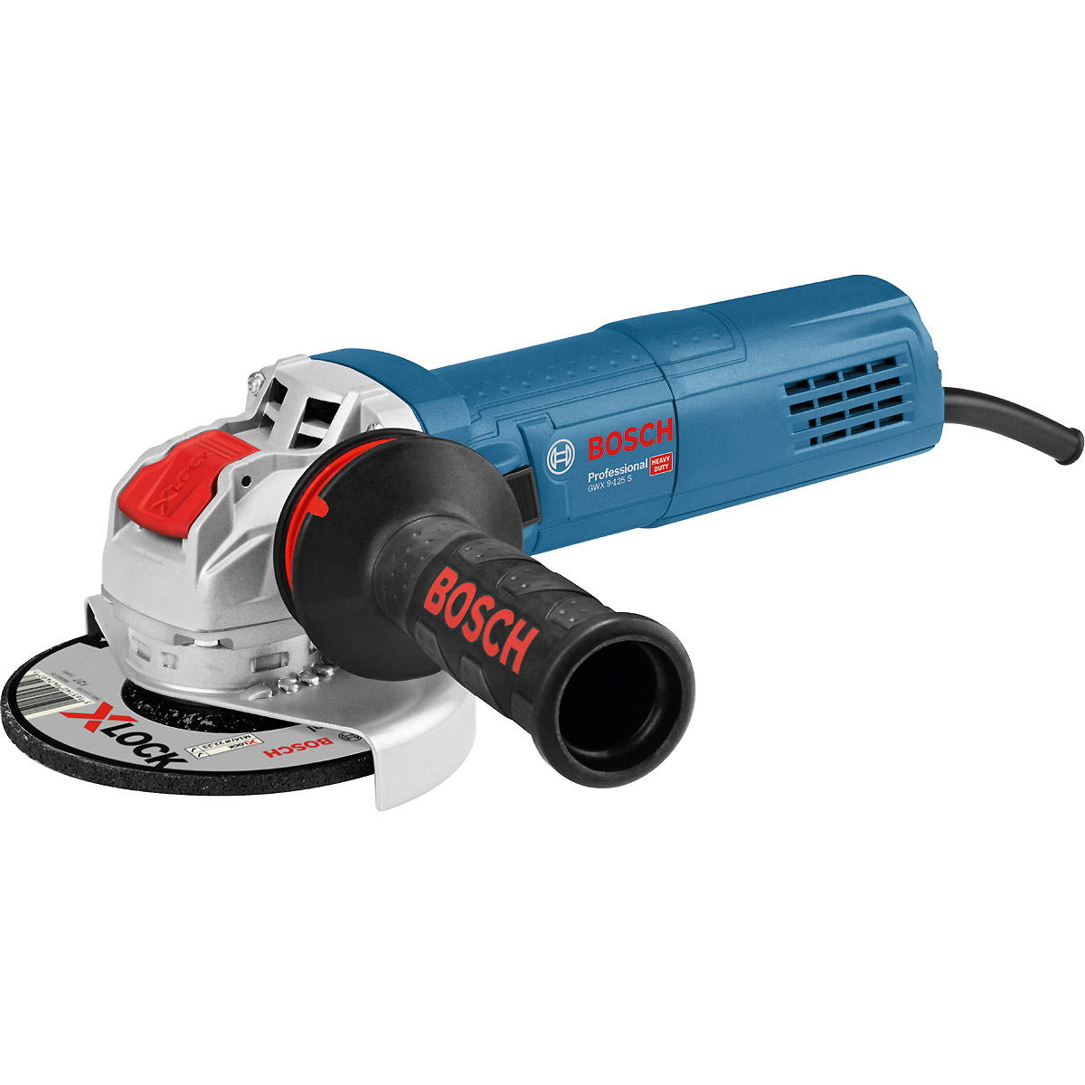 Bosch Winkelschleifer GWX 9-125 S, X-LOCK mit Zusatzgriff und Schutzhaube, im Karton