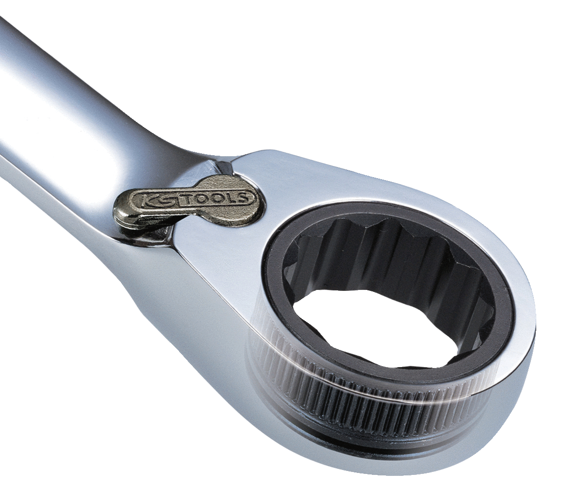 KS Tools DUO GEARplus Ringmaulschlüssel,Maul-Ratschenfunktion, umschaltbar