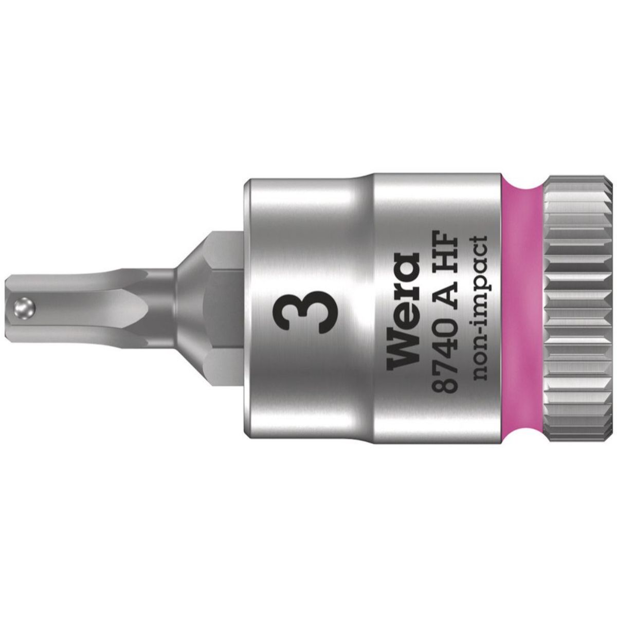 Wera 8740 A HF Zyklop Bitnuss + 1/4"-Antrieb + Haltefunktion für Innensechskantschrauben, metrisch
