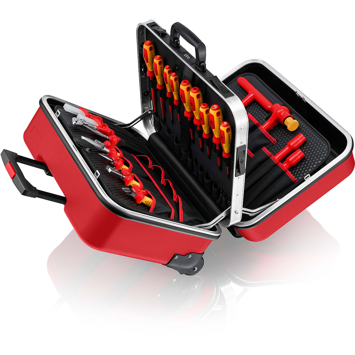KNIPEX Werkzeugkoffer BIG Twin Move RED Elektro Kompetenz 523 mm