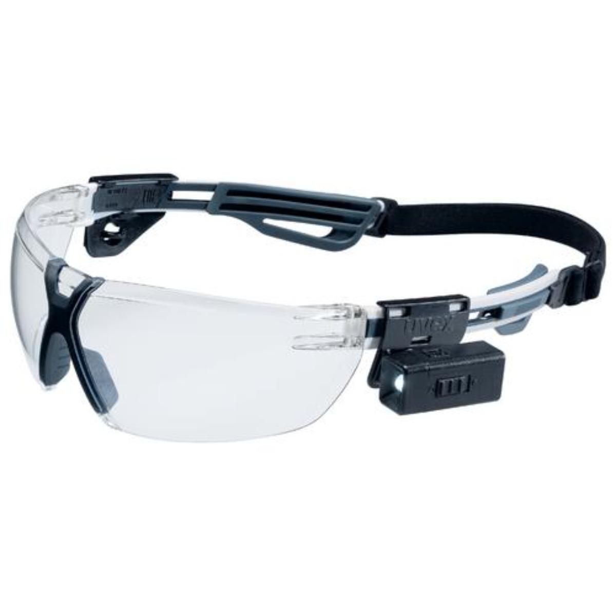 uvex Bügelbrille x-fit grau translucent