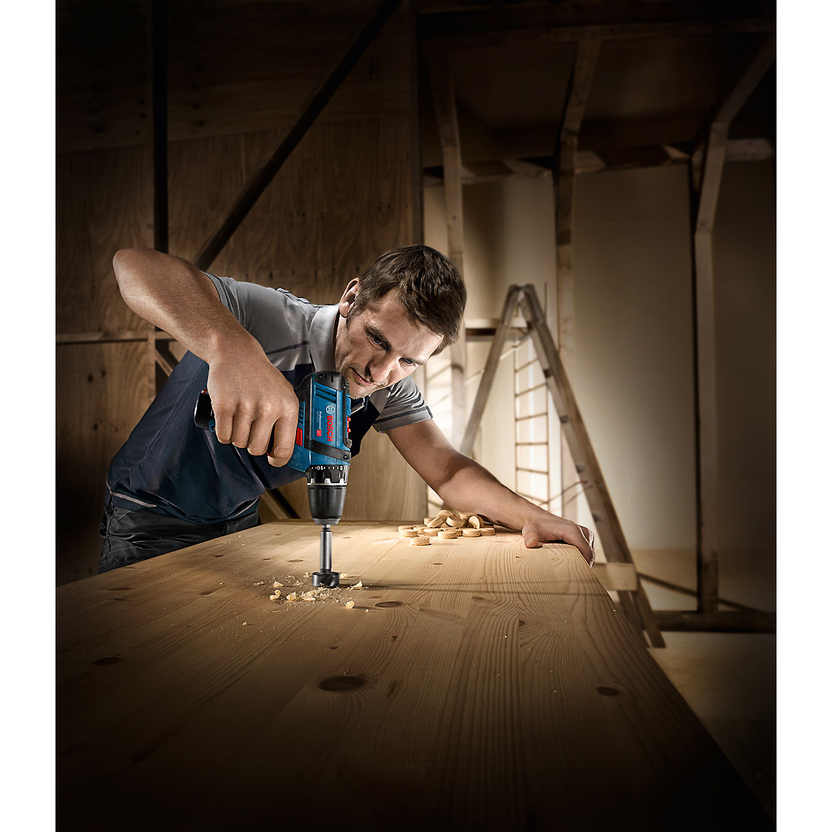 Bosch Akku-Bohrschrauber GSR 12V-15, 2 x Akku GBA 12V 2.0Ah