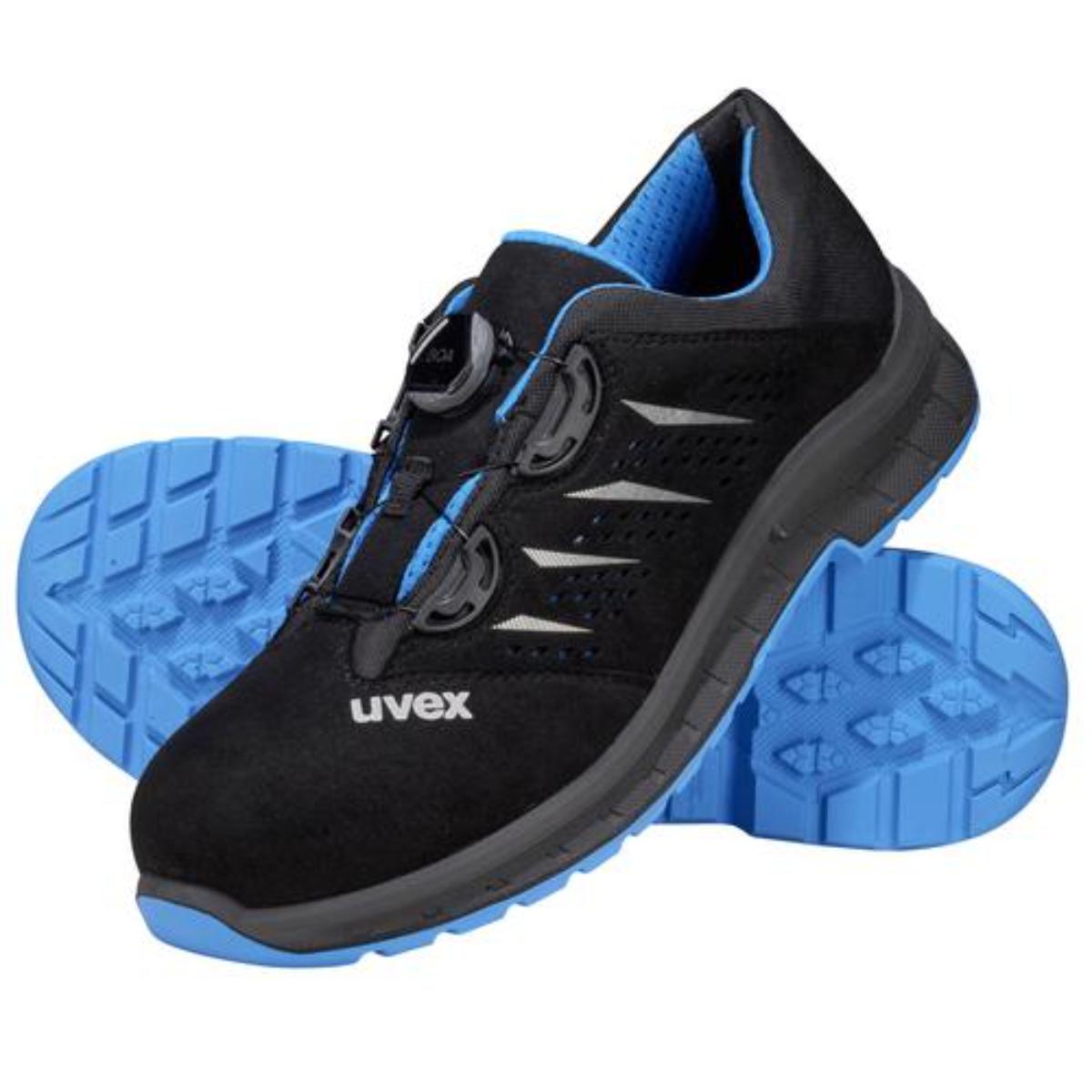 uvex 2 trend BOA SicherheitsschuhHalbschuhe S1P, blau/schwarz