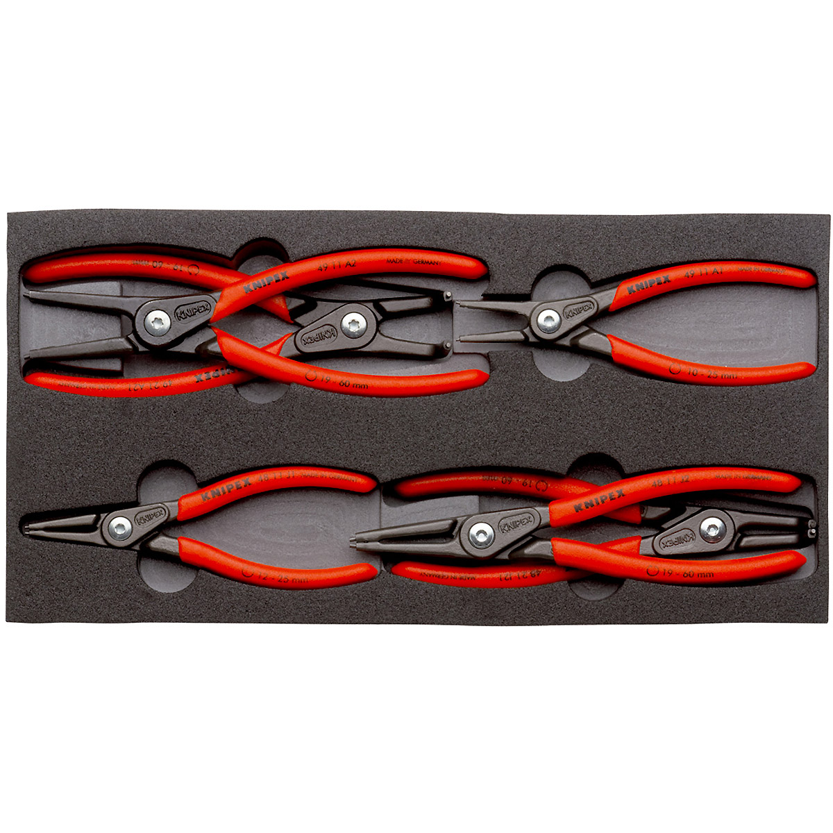 KNIPEX Zangen-Set in Schaumstoffeinlage 350 mm