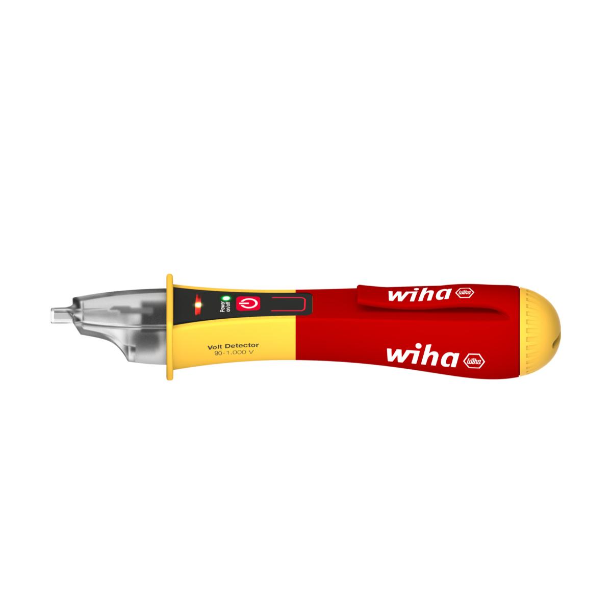 Wiha Spannungsprüfer Volt Detector berührungslos, einpolig, 90 – 1.000 V AC mit 2x AAA-Batterien