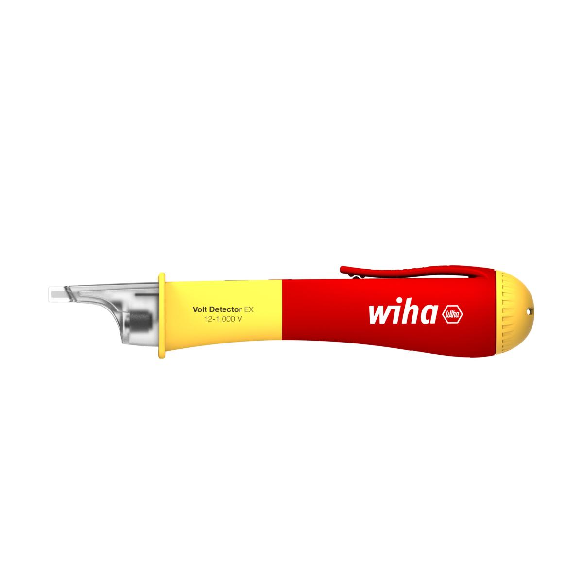 Wiha Spannungsprüfer Volt Detector EX-geschützt, berührungslos, einpolig, 12 – 1.000 V AC mit 2x AAA-Batterien