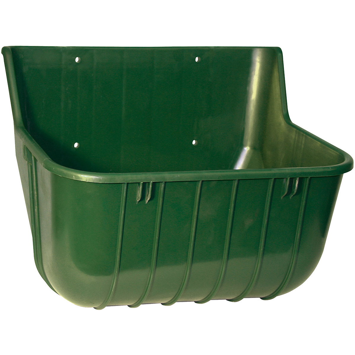 Kerbl Rinder-und Pferdetrog, rechteck Kunststoff ohne Kante, ca.15 l