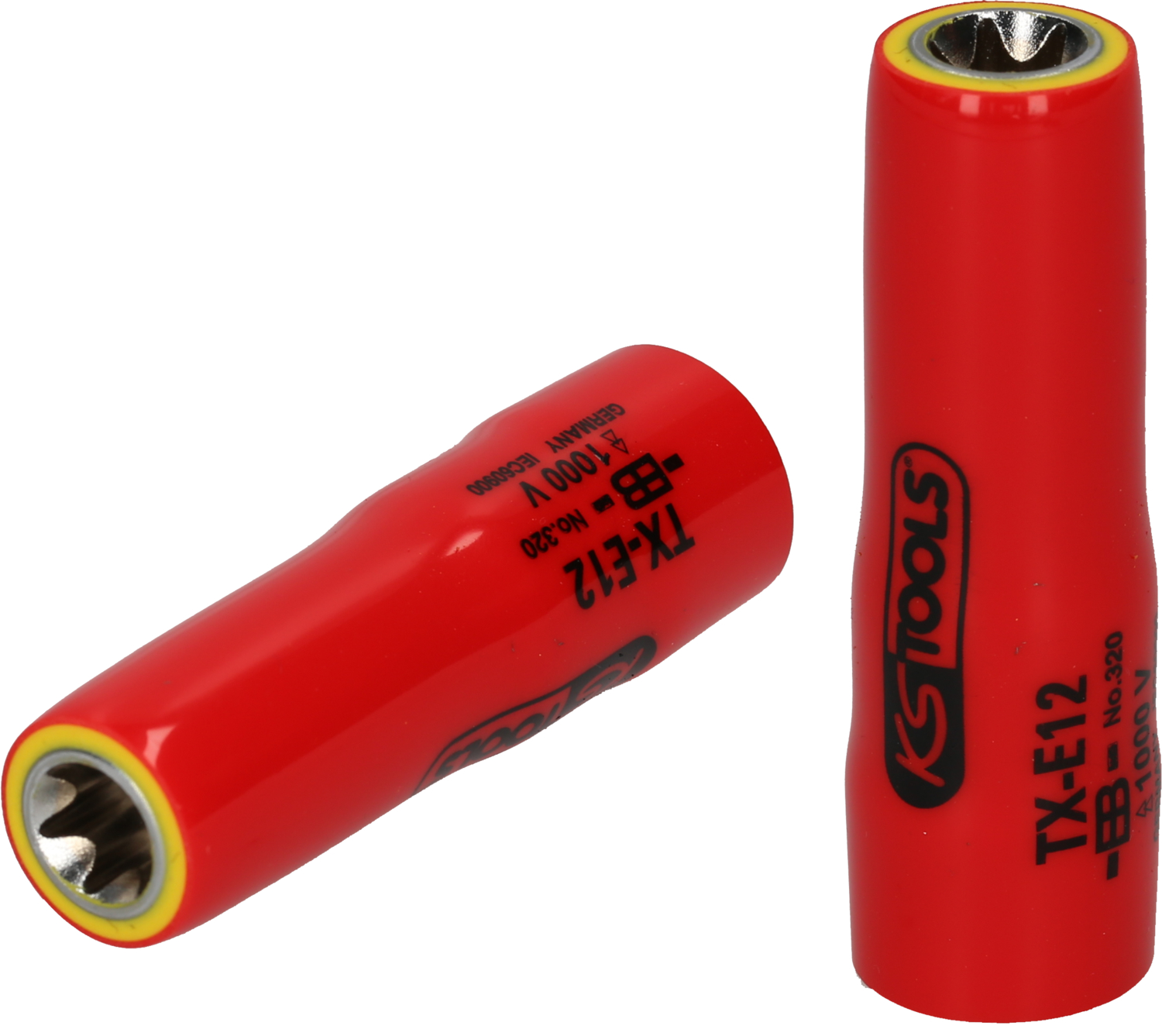 KS Tools 3/8" Torx-E-Stecknuss mit Schutzisolierung, lang