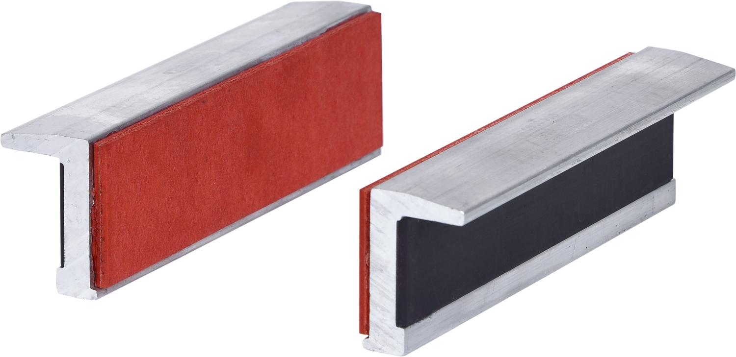 KS Tools Alu-Schraubstock-Schonbacken,Gummibesatz