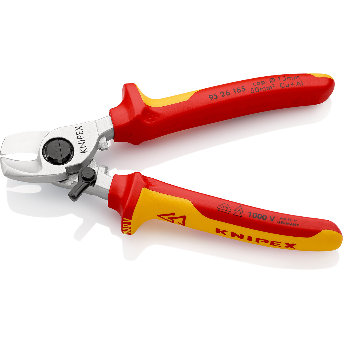 KNIPEX Kabelschere mit Öffnungsfeder