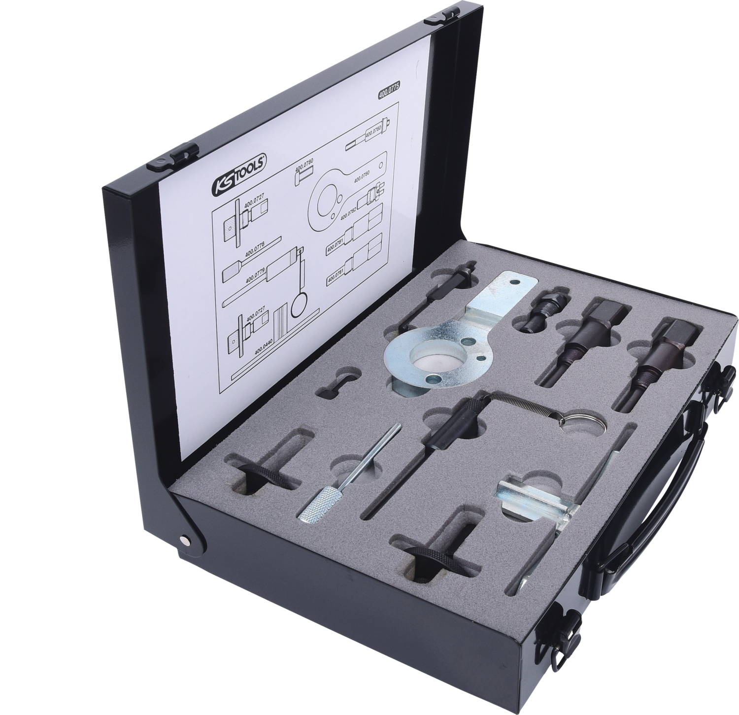 KS Tools Motoreinstell-Werkzeug-Satz für GM - Opel - Saab, 11-tlg