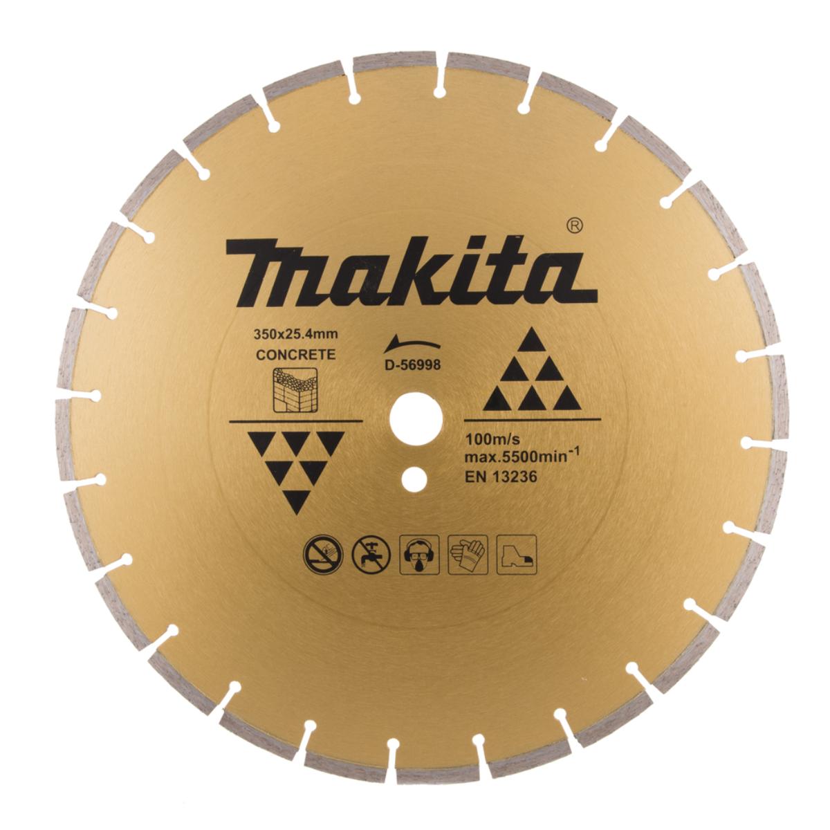 Makita Diamanttrennscheibe 350x25,4mm 3 mm Schnittstärke - Trocken - Beton - D-56998