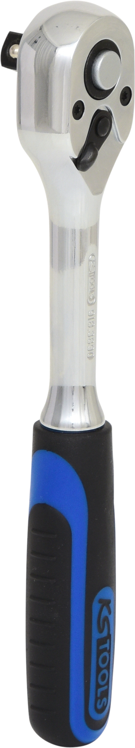 KS Tools 3/8" CHROMEplus Umschaltknarre, 72 Zahn, Kunststoffgriff