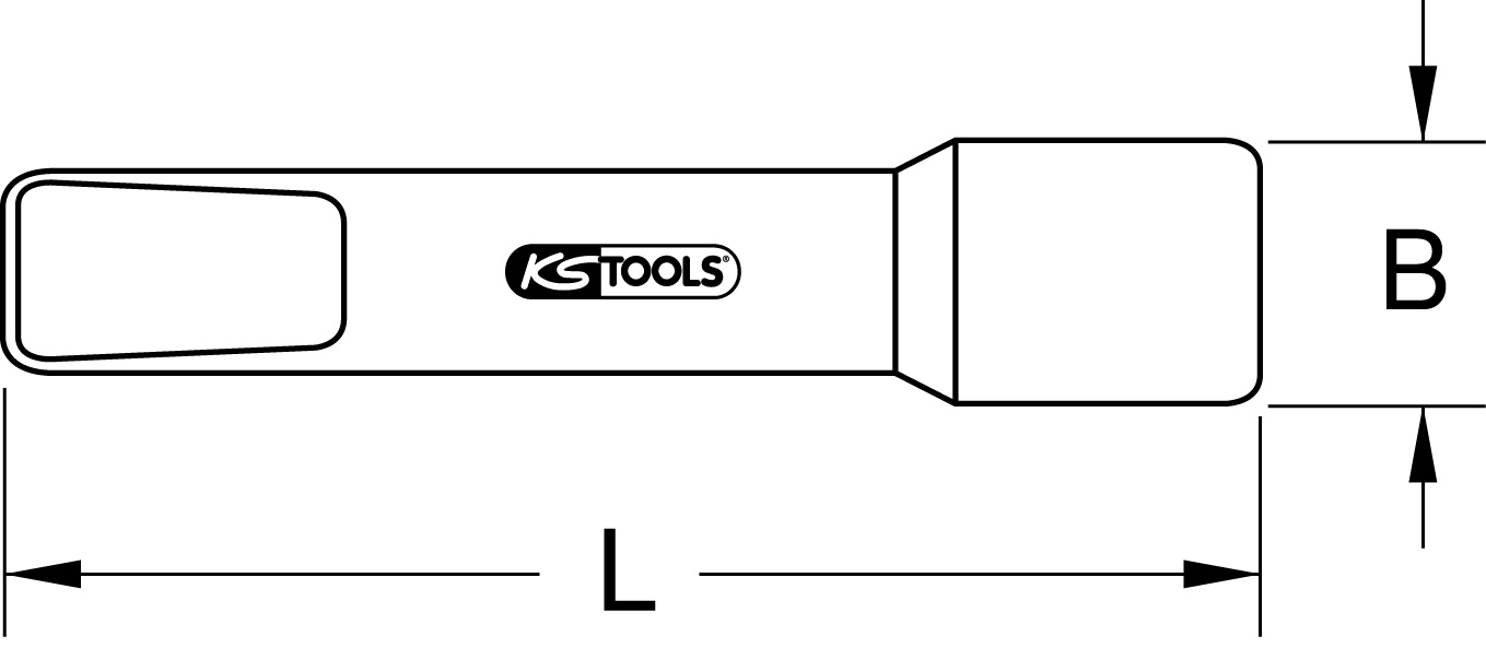 KS Tools Kunststoffspreizkeil, 38x197mm