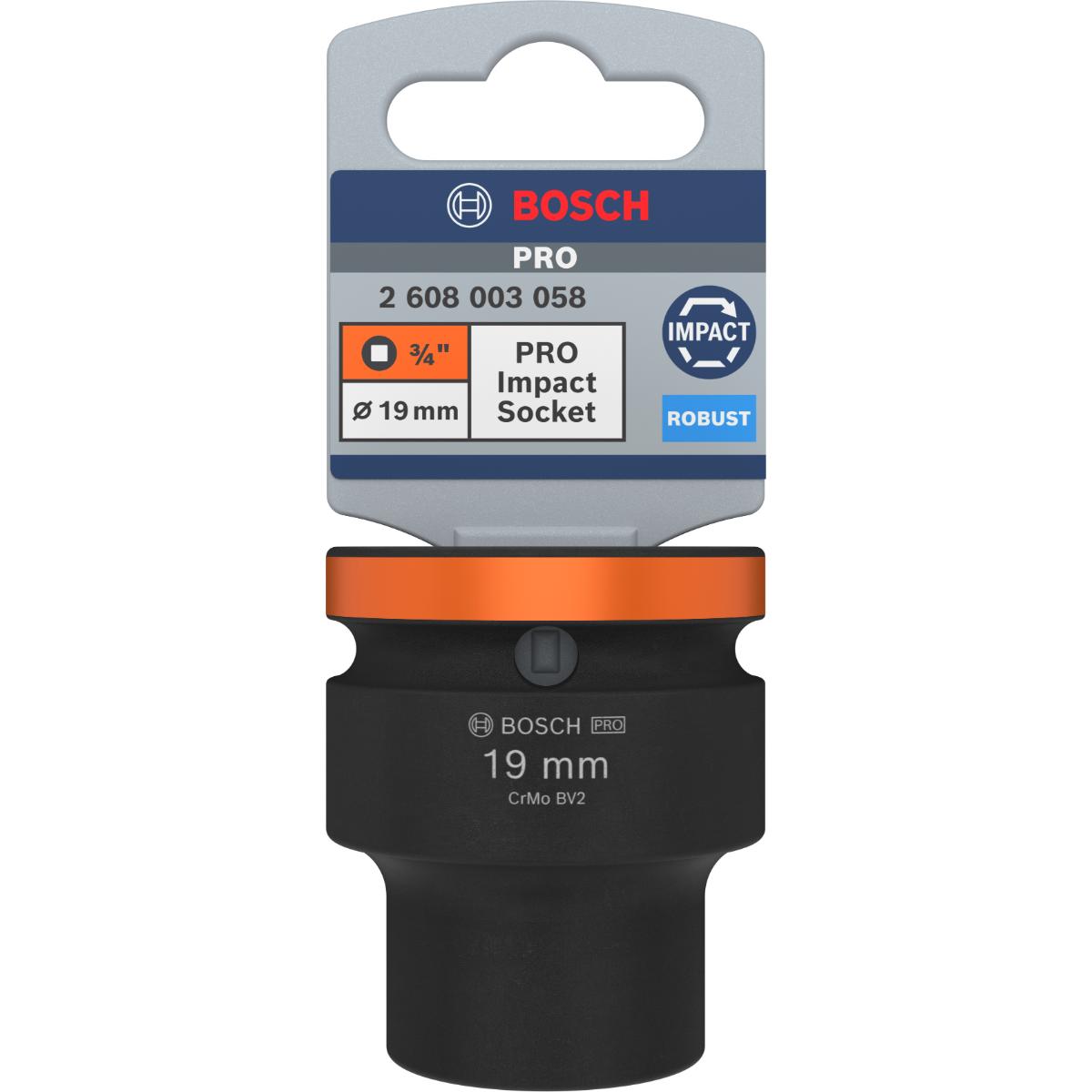 Bosch PRO Impact Socket, 3/4", Standard