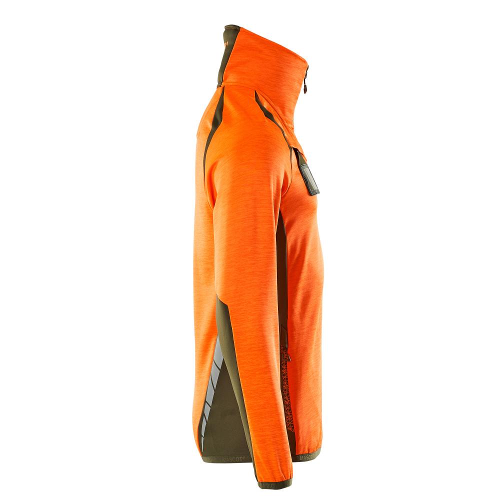 MASCOT Herren Fleecepullover mit kurzem Reißverschluss ACCELERATE SAFE