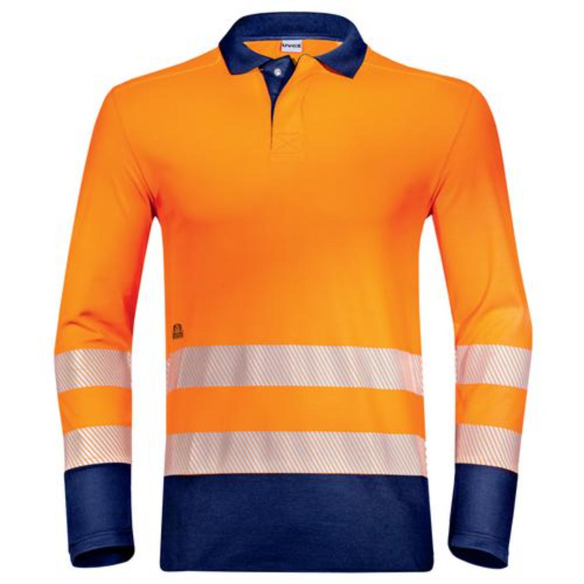 uvex suXXeed construction Poloshirt Langarm Warnfarben