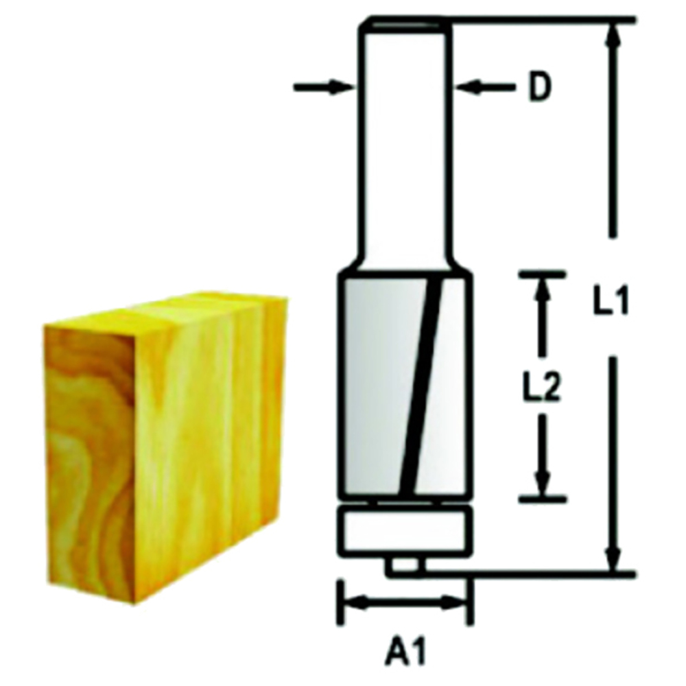 Makita Fräser Bündig 6mm - D-47690