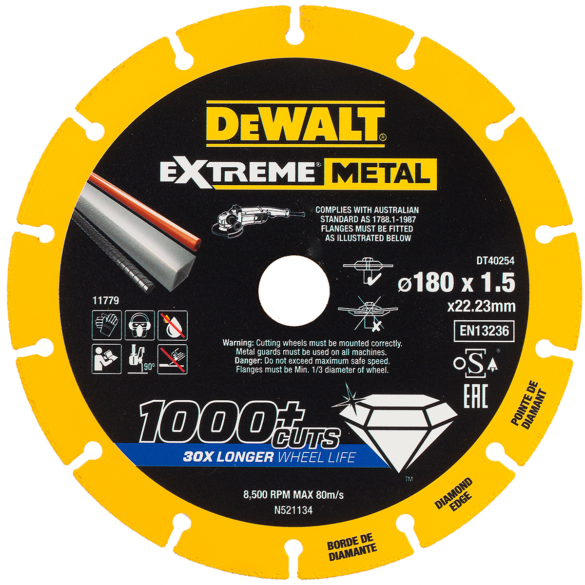 DEWALT EXTREME Metall Diamanttrennscheibe