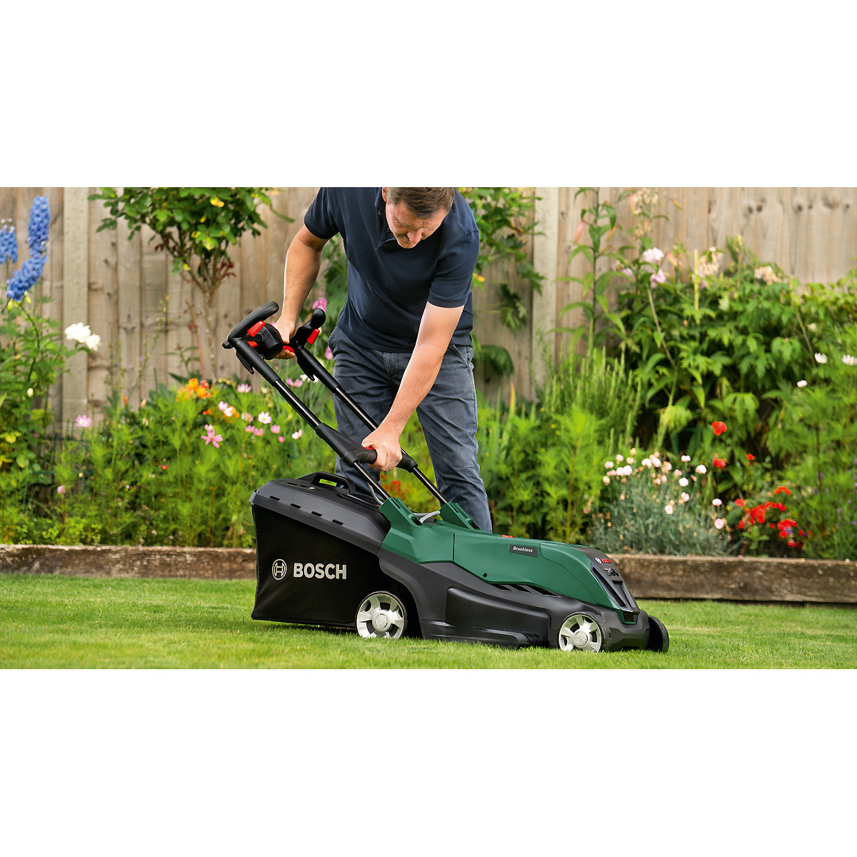 Bosch Akku-Rasenmäher AdvancedRotak 36V-40-650, 2 x Akku 36V 2,0Ah