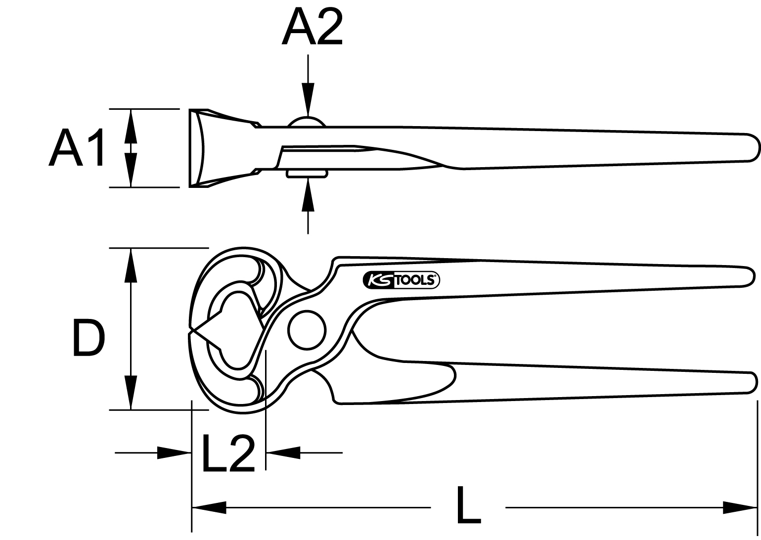 KS Tools BERYLLIUMplus Kneifzange