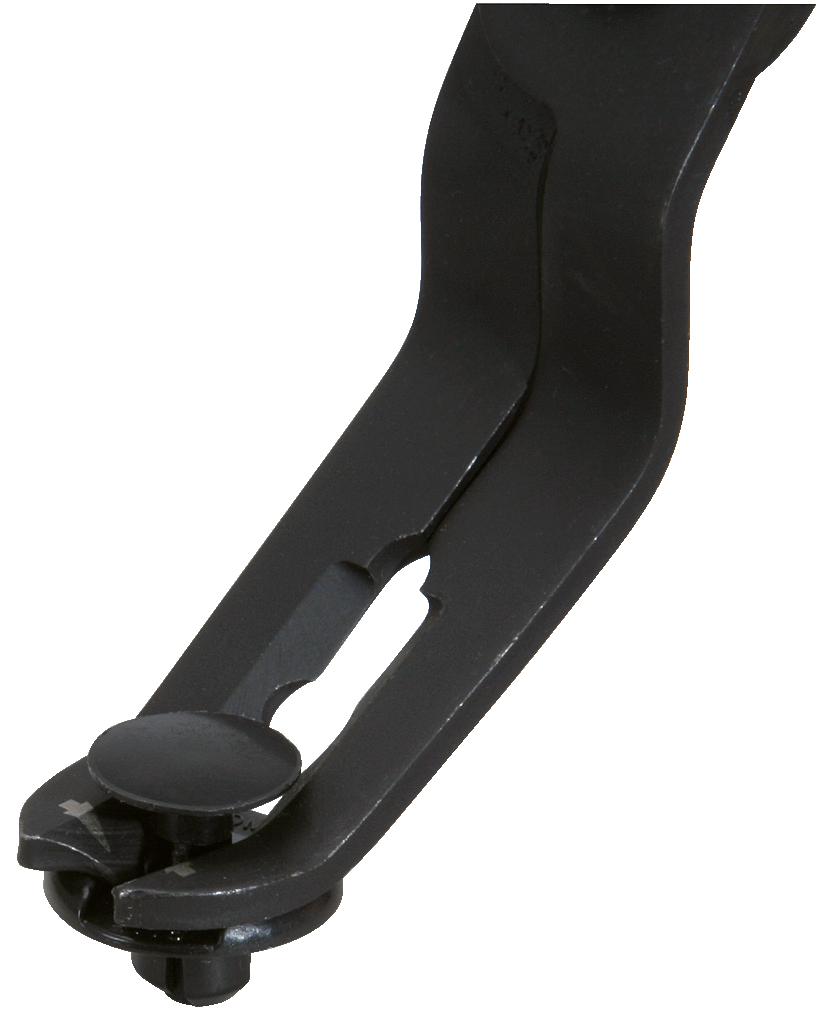 KS Tools Trim-Clip-Zange, Zangenende 35°, 190mm
