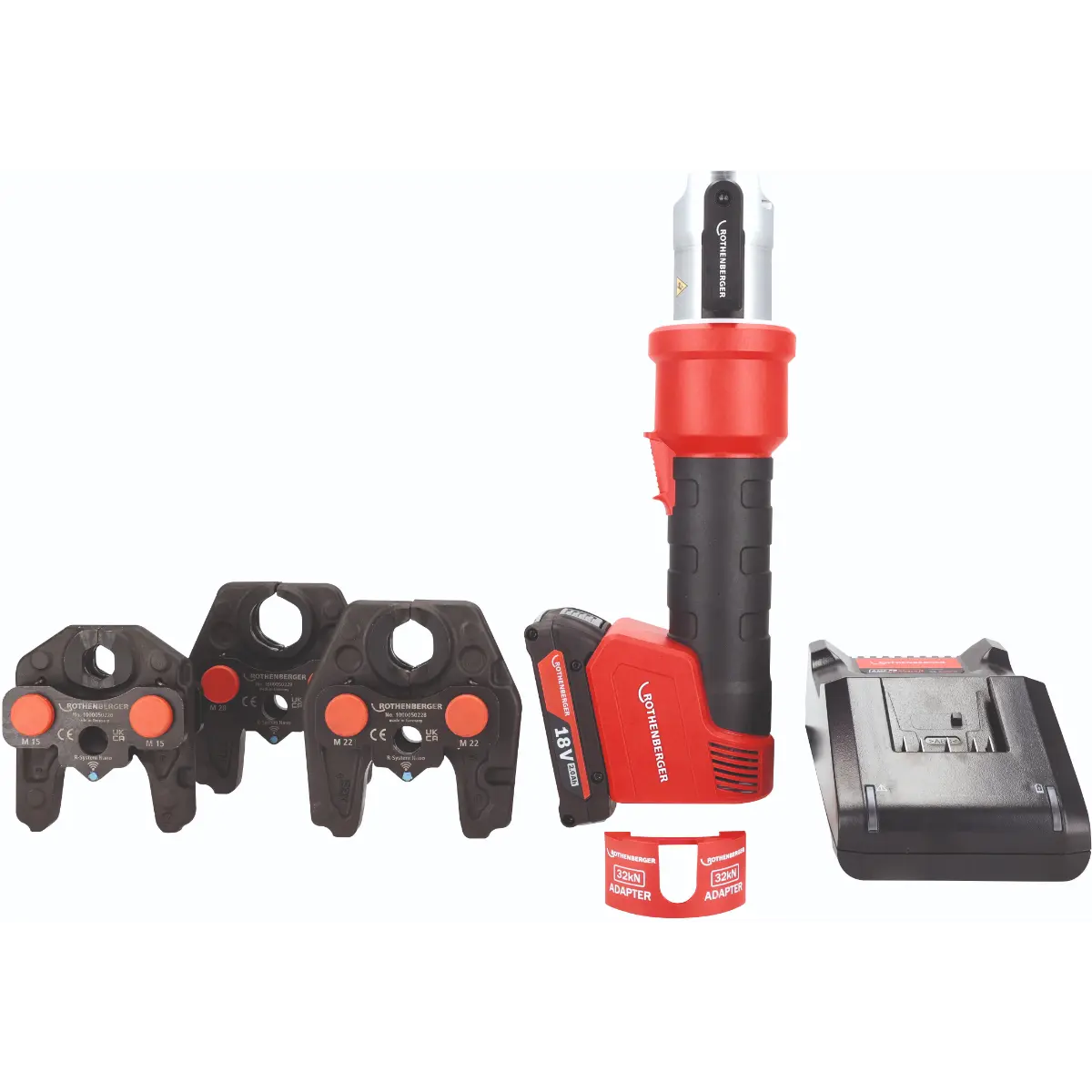 Rothenberger ROMAX NANO  iJAWs Set, M, 15-22-28mm, 2Ah, AMPShare