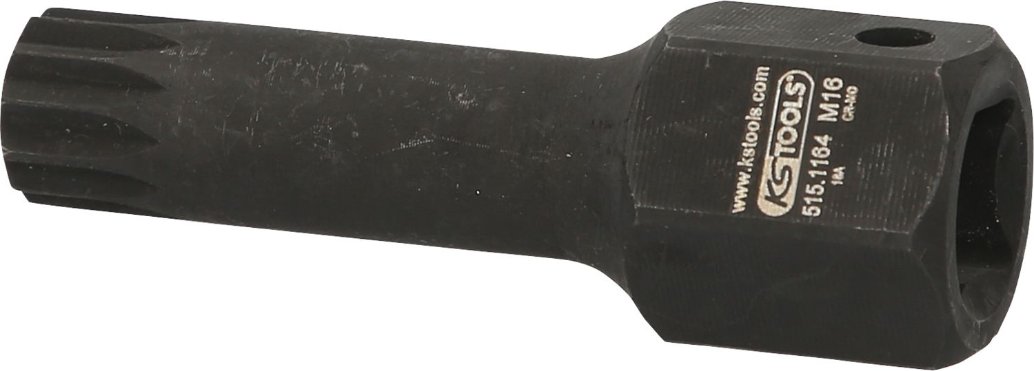 KS Tools 1/2" DUODRIVE Spezial-Kraft-Bit-Stecknuss XZN, kurz