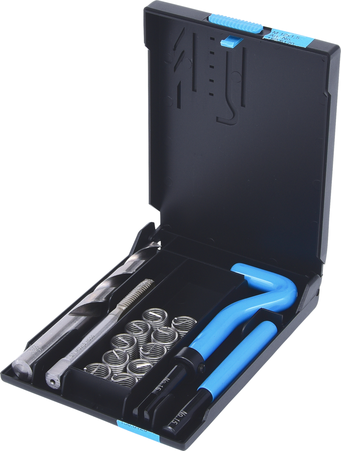 KS Tools Nirostahl Gewinde-Reparatur-Satz M12x1,5x16,5mm, 14-tlg