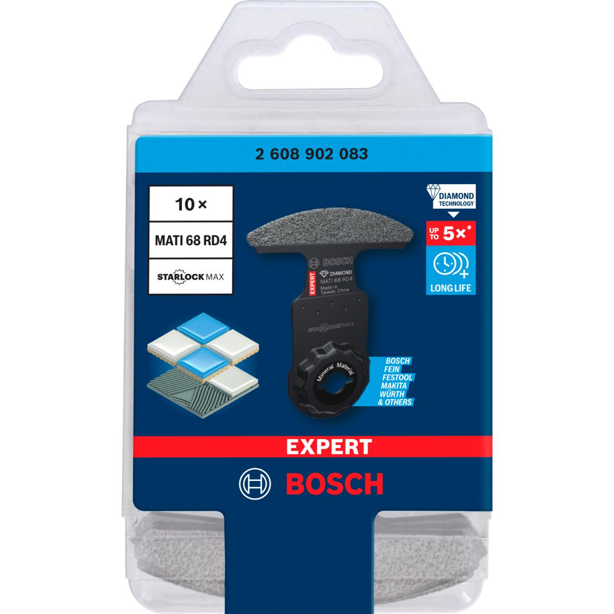 Bosch EXPERT MATI 68 RD4 Corner Blade, 68 x 30 mm, 10-Stück
