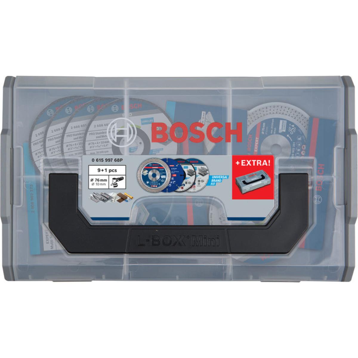 Bosch EXP 76mm Bundle in Mini L-Boxx, 9-teilges Set