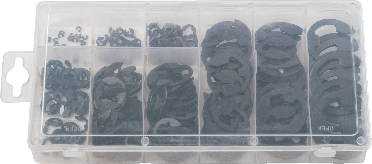 KS Tools Sortiment E-Sicherungsringe, Ø1,5-22mm, 300-tlg