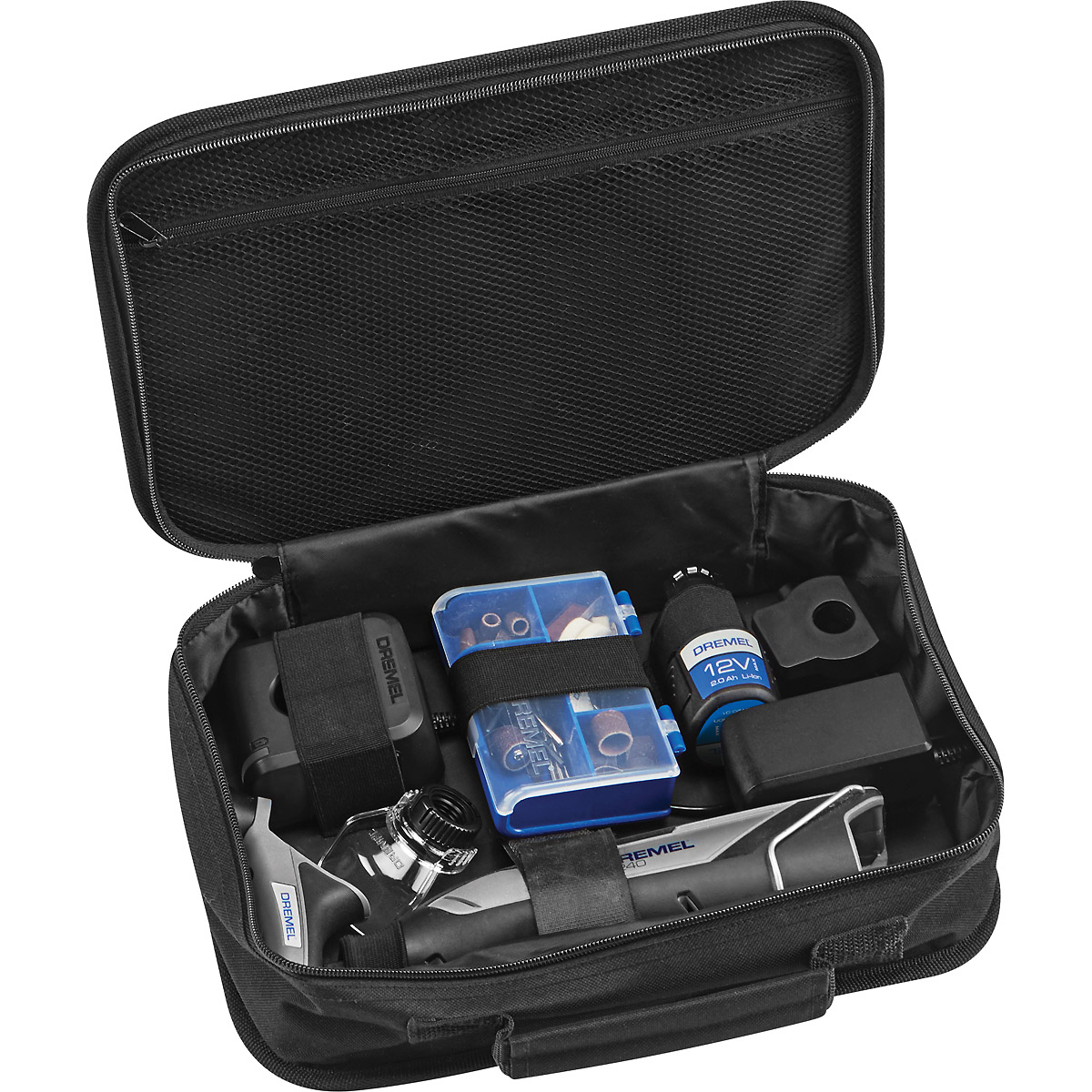 DREMEL 8240 1 x 12-V-2Ah-Akku, 45 Zubehören