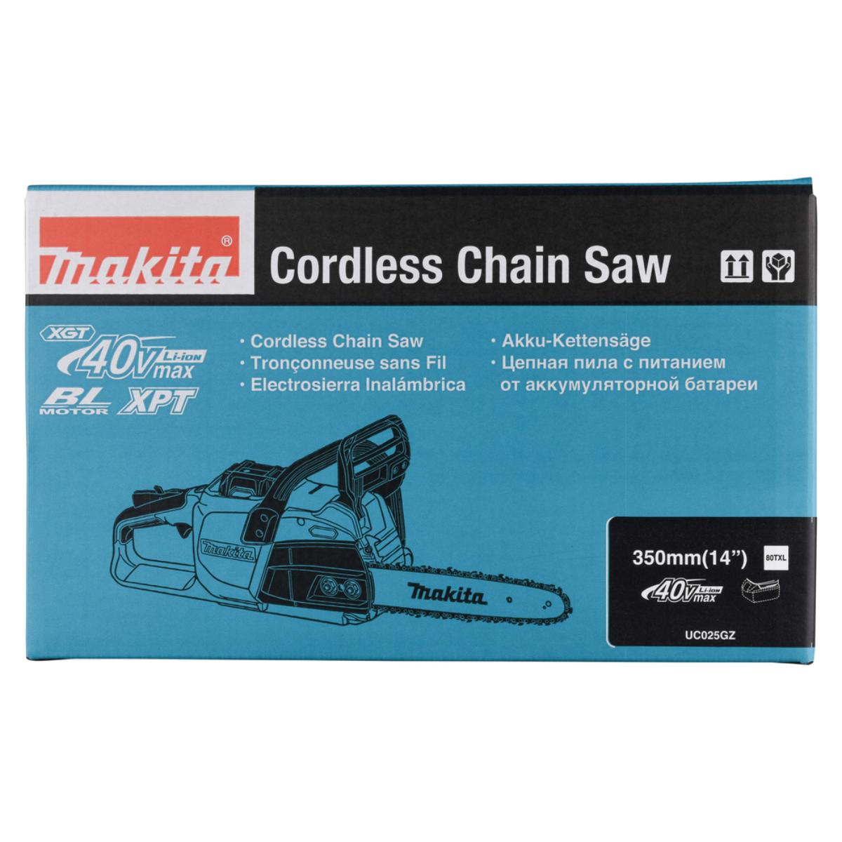 Makita Akku-Kettensäge XGT 40V max. - 25,5 m/s - 35 cm - UC025GZ