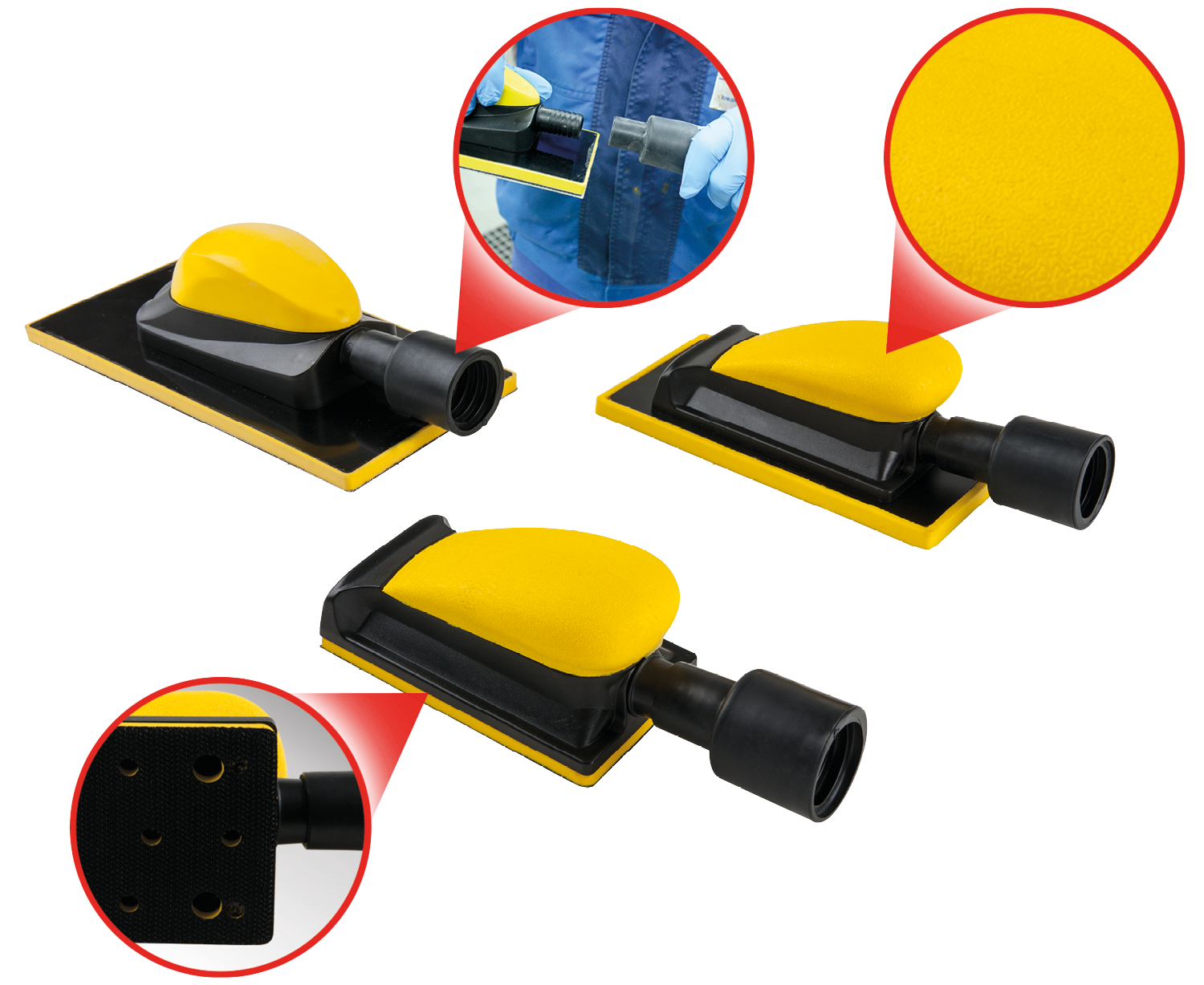 KS Tools Schleif-Handblock-Satz, 3-tlg