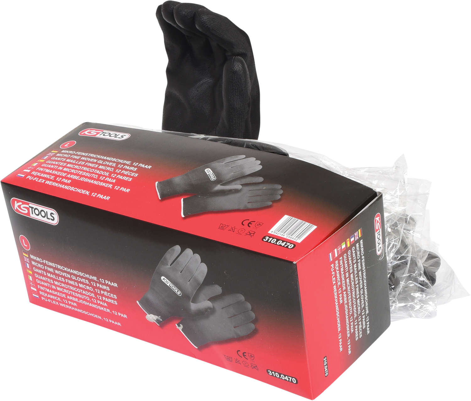 KS Tools Mikro-Feinstrickhandschuhe-schwarz