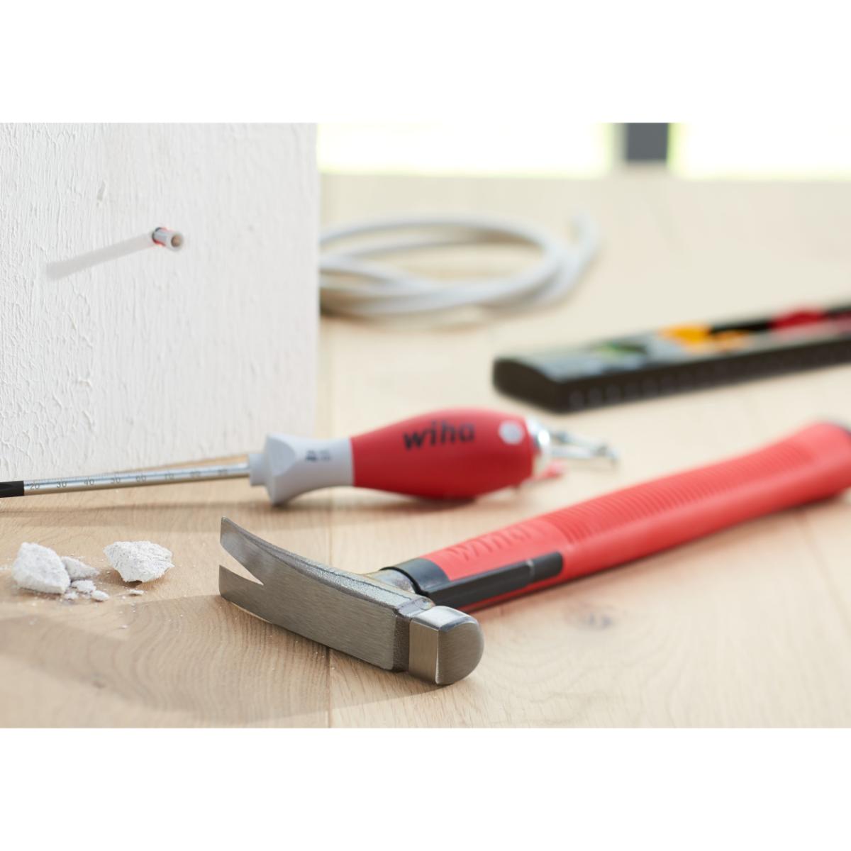 Wiha Dübellochschläger Set SoftFinish mit 6 mm Rundklinge und 4 Dübeln