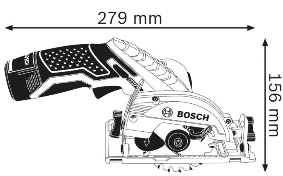 Bosch Akku-Kreissäge GKS 12V-26, mit 2 x 3.0 Ah Li-Ion Akku, L-BOXX
