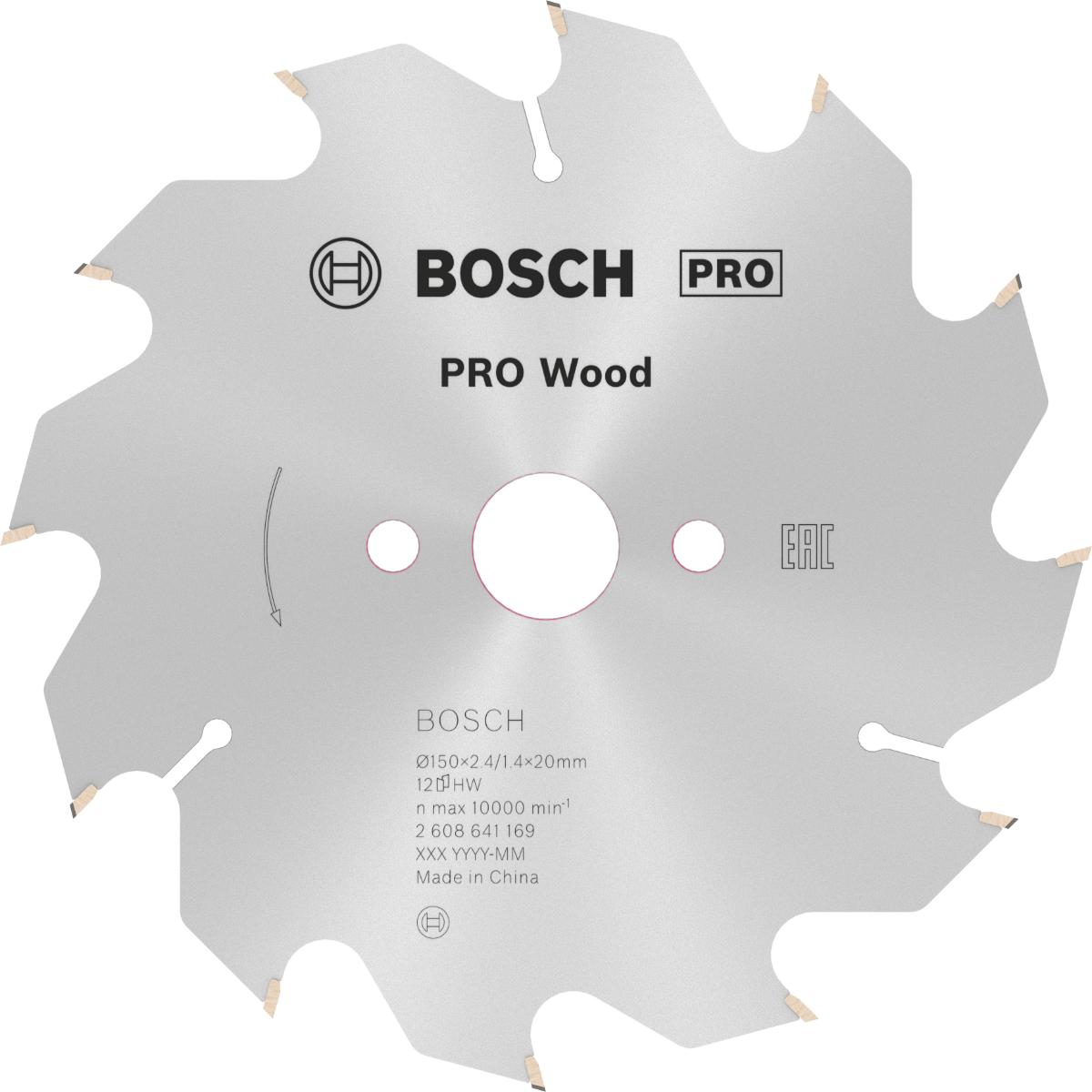 Bosch PRO Kreissägeblatt Optiline Wood für Handkreissägen ø 150 mm