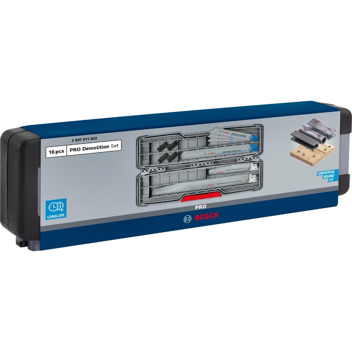 Bosch PRO Tough Box Demolition Blatt, 16-teiliges Set