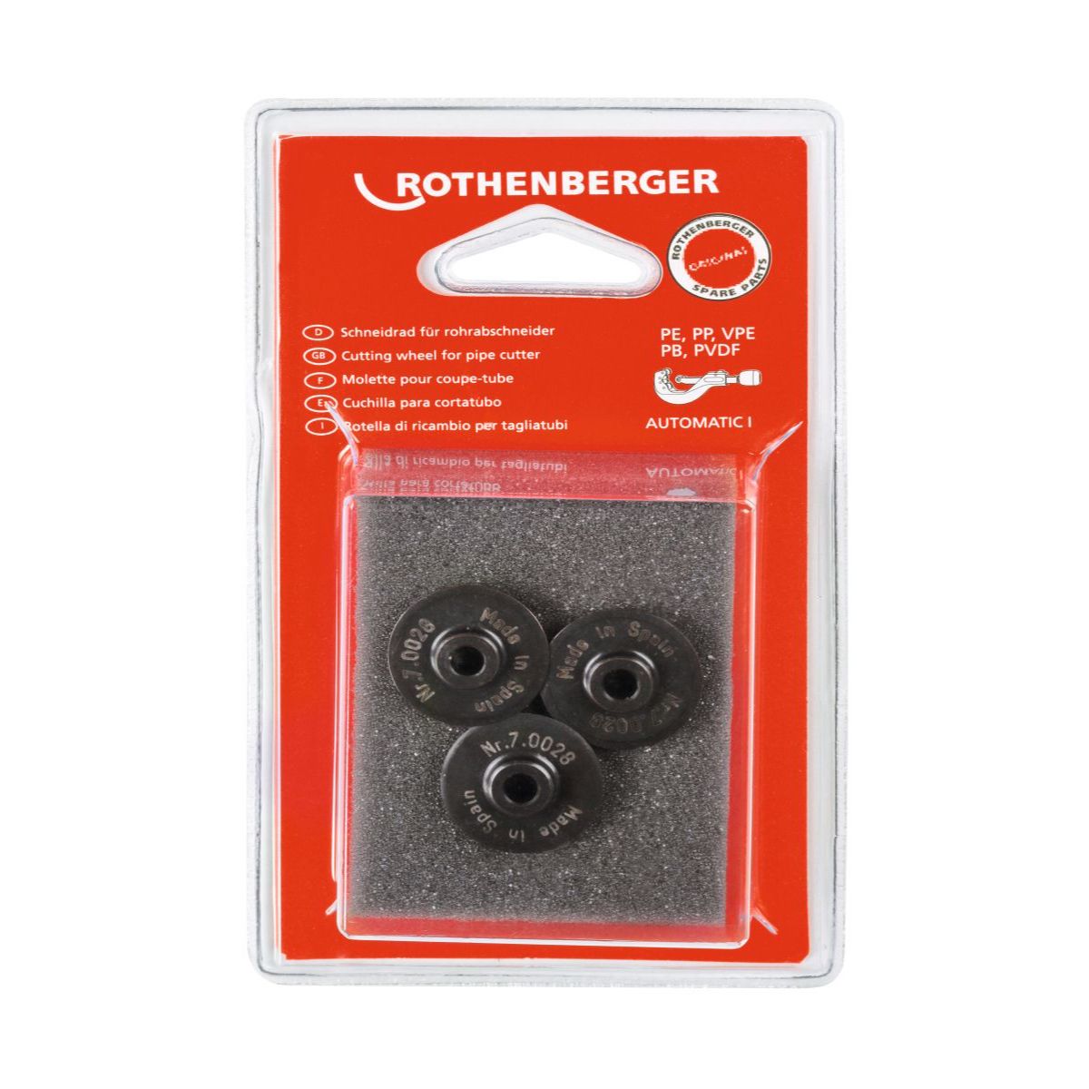 Rothenberger Schneidrad für TC 42 PRO PVC, 3 Stück