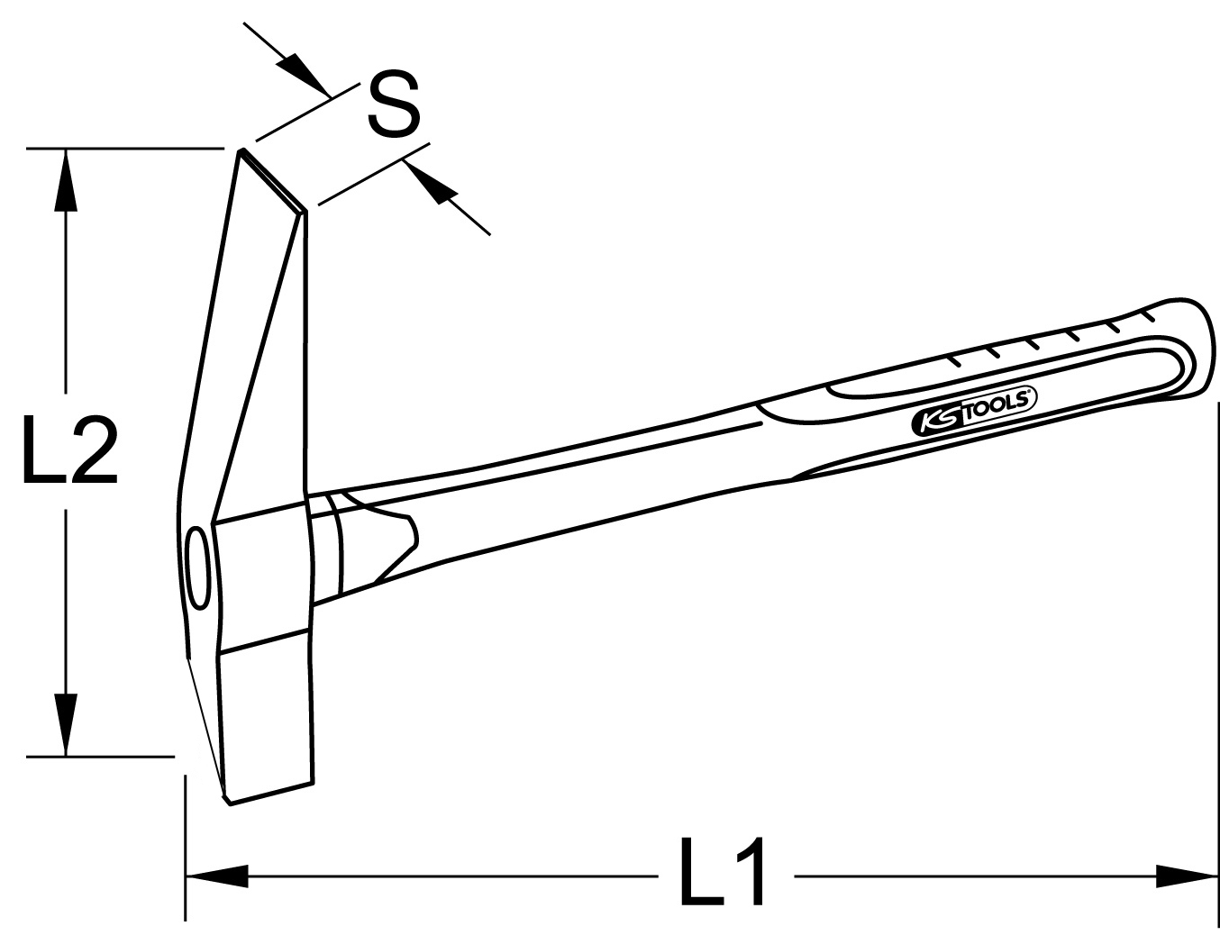 KS Tools BRONZEplus Kesselstein--Entrostungshammer