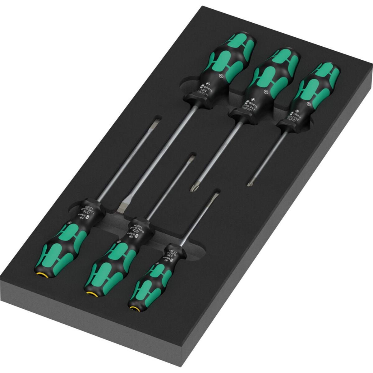 Wera 9717 Schaumstoffeinlage Schraubendreher Kraftform Serie 300 Set 1