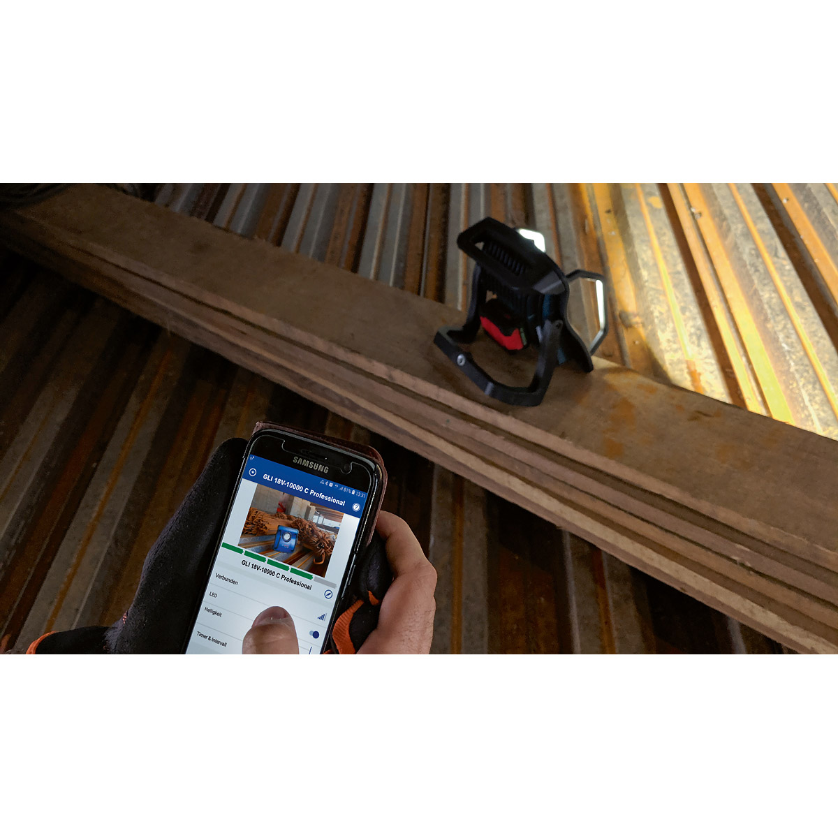 Bosch Akku-Bauleuchte GLI 18V